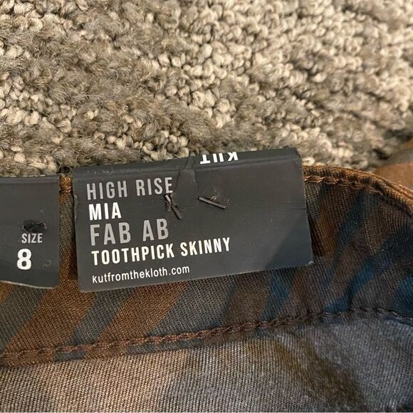 KUT Fab Ab Toothpick Skinny Animal Print Jean - Picture 10 of 12